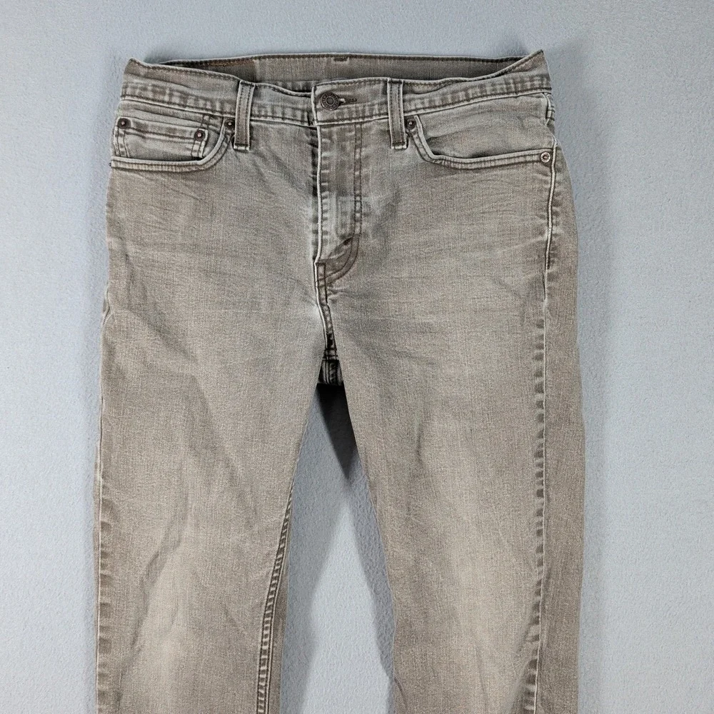 Levi's‎ 511 Jeans Men's 32x32 Gray Tencel Blend Slim Fit Denim Jeans Casual